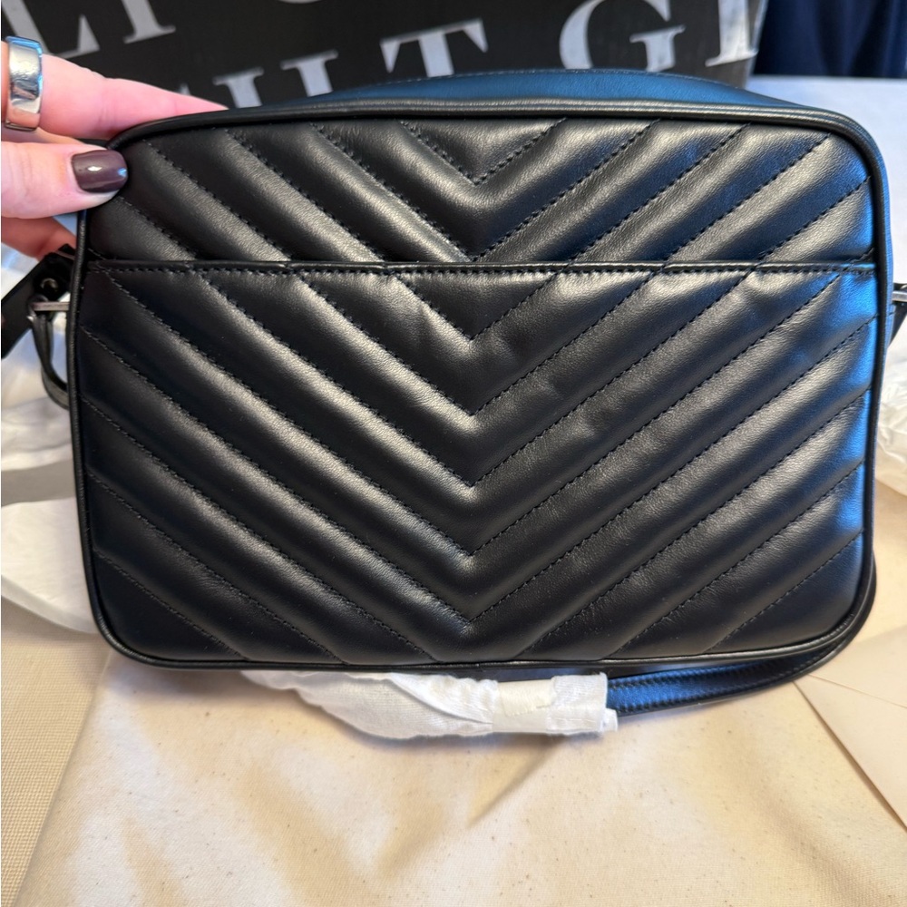 YSL Lou Monogram Leather Camera Crossbody Bag - Picture 6 of 8